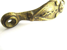 UpperDutch:Pull,Large Heavy Antique Ornate Brass Cabinet Pull, Door Handle, Hardware, Drawer Handle.