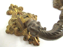 UpperDutch:Pull,Large Massive Antique Ornate Brass Cabinet Pull, Door Handle, Hardware, Ormolu Drawer Handle.