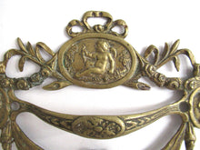UpperDutch:,Stunning Set of 2 Antique Brass Drawer Handles. Ornamental Furniture Appliques. Cherub, Putti embellishment. Restoration hardware