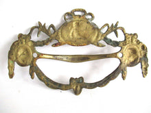 UpperDutch:,Stunning Set of 2 Antique Brass Drawer Handles. Ornamental Furniture Appliques. Cherub, Putti embellishment. Restoration hardware
