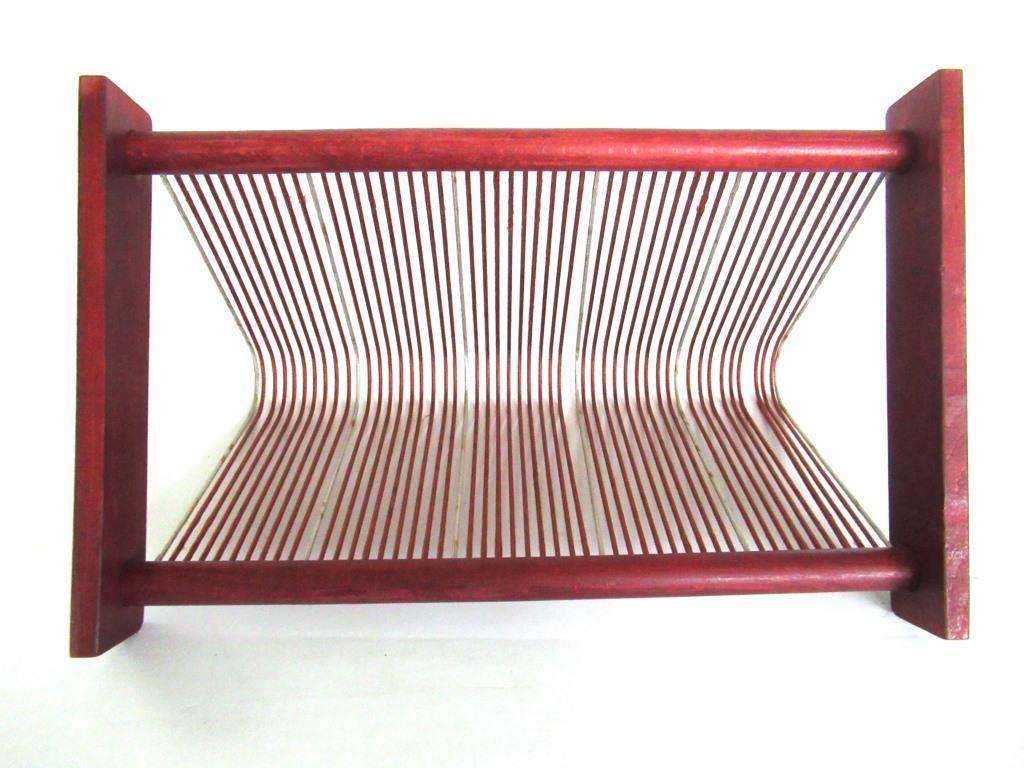 Rack De Rangement Pour Vinyles LP - Design Rétro - 60 à 70 Disques 12" - Noir