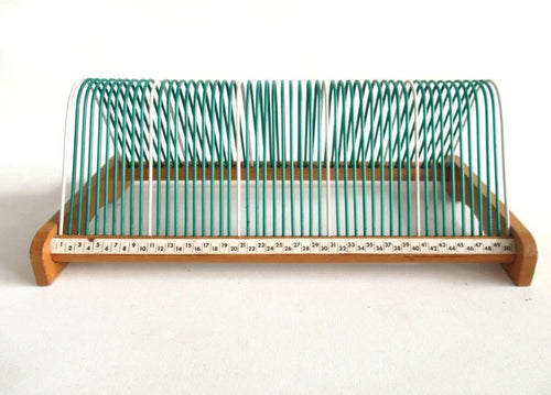 UpperDutch:,Vinyl record storage rack, retro green vinyl record holder. Music storage, record rack.