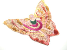 UpperDutch:,Antique Fairy Applique, butterfly applique, 1930s embroidered applique. Vintage patch, sewing supply, crazy quilt, antique.