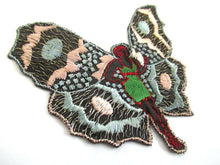 UpperDutch:,Antique Fairy Applique, butterfly applique, 1930s embroidered applique. Vintage patch, sewing supply, crazy quilt, antique.
