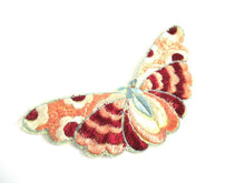 UpperDutch:,Antique Silk Butterfly Applique 1930s Embroidery Vintage Patch Sewing Supply Crazy quilt.