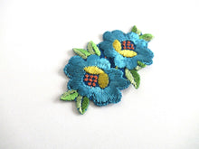 UpperDutch:,Flower applique 1930s vintage embroidered applique. Vintage floral patch, sewing supply.