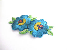 UpperDutch:,Flower applique 1930s vintage embroidered applique. Vintage floral patch, sewing supply.