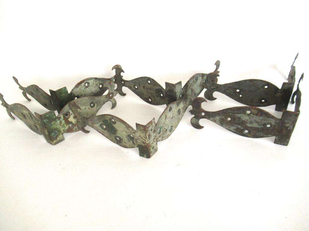Set of 6 Decorative Metal Corner Brackets, Furniture Hardware. Appliqu UpperDutch