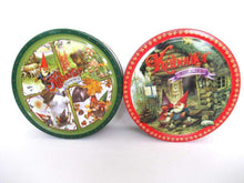 UpperDutch:Tin,Rien Poortvliet Set of 2 Round Storage Tin. Metal box. David the gnome.