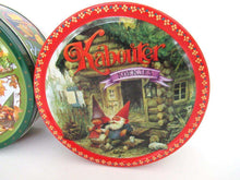 UpperDutch:Tin,Rien Poortvliet Set of 2 Round Storage Tin. Metal box. David the gnome.