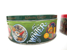 UpperDutch:Tin,Rien Poortvliet Set of 2 Round Storage Tin. Metal box. David the gnome.