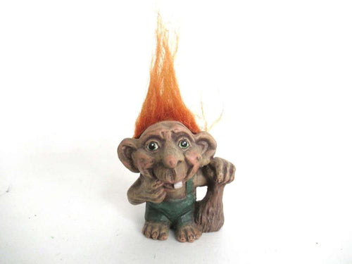 UpperDutch:,Vintage troll figurine. (Goblin, Gremlin, Hob, Imp, Gnome, Hobgoblin, Elf, Pixy)