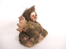 UpperDutch:,Vintage Troll with deer. (Goblin, Gremlin, Hob, Imp, Gnome, Hobgoblin, Elf, Pixy)