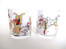 UpperDutch:,Cow and Chicken Set of 2 Ferrero Nutella Drinking Glasses.
