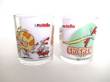UpperDutch:,Cow and Chicken Set of 2 Ferrero Nutella Drinking Glasses.