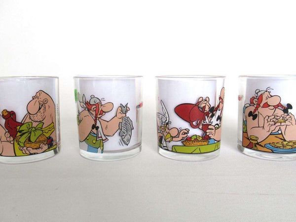 UpperDutch:,Ferrero Nutella Drinking Glasses, Asterix and Obelix.