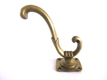 UpperDutch:,1 (ONE) Antique brass wall hook, Solid brass Coat hook, coat rack supply.