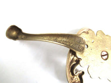 UpperDutch:,1 (ONE) Antique Coat hook, Wall hook, Solid Brass Ornate Victorian style hook, made in Italy.