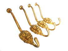 UpperDutch:,1 (ONE) Coat Hook, Brass Lion Head Coat hook, Wall hook, Antique Lion Coat Hook, Solid Brass.