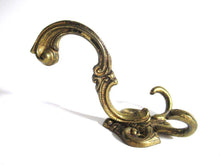 UpperDutch:Wall hook,1 (ONE) Solid Brass Ornate Wall hook / Coat hook. Coat rack supply, storage solutions.