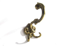 UpperDutch:Wall hook,1 (ONE) Solid Brass Ornate Wall hook / Coat hook. Coat rack supply, storage solutions.