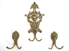 UpperDutch:Wall hook,Antique Brass Lion Head Coat hooks, Set of 3 Wall hooks.