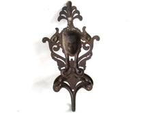 UpperDutch:,Antique Solid Brass Victorian Style Coat hook, Woman, Angel Wall hook, made in Italy.