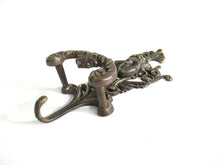 UpperDutch:Wall hook,Antique Solid Brass Victorian Style Coat hook, Woman, Angel Wall hook, made in Italy.