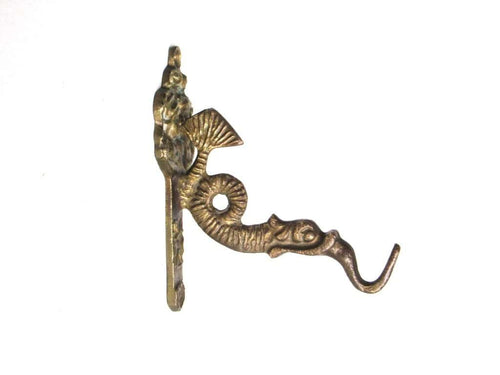 UpperDutch:,Antique Towel hook, Men and Woman, wall hook, Coat rack supply, Dragon, Fish - Storage.