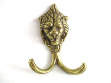 UpperDutch:Wall hook,Lion Head Coat hook Wall hook Solid Brass. Decorative animal storage solution, coat hanger.