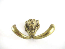 UpperDutch:Wall hook,Lion Head Coat hook Wall hook Solid Brass. Decorative animal storage solution, coat hanger.