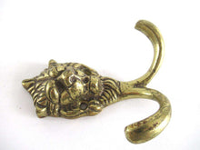 UpperDutch:Wall hook,Lion Head Coat hook Wall hook Solid Brass. Decorative animal storage solution, coat hanger.