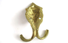 UpperDutch:Wall hook,Lion Head Coat hook Wall hook Solid Brass. Decorative animal storage solution, coat hanger.