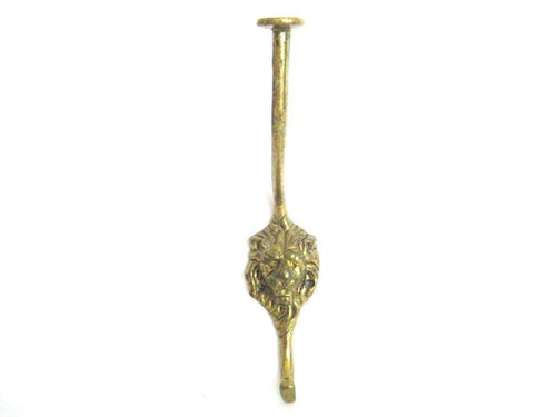 UpperDutch:Wall hook,Lion Head Wall hook, Solid Brass Coat hook.