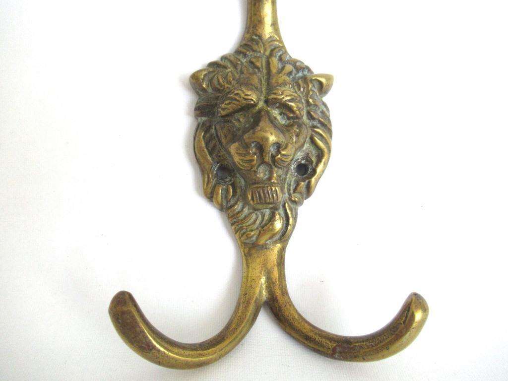 Lion Head Wall hook, Solid Brass Coat hook. Decorative animal storage –  UpperDutch