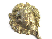 UpperDutch:Wall hook,Set of 2 brass Lion Head Coat hooks.