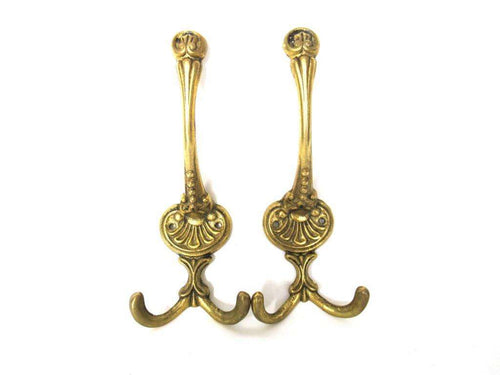 UpperDutch:Wall hook,Set of 2 Wall hooks - Coat hooks - Ornate - Victorian style hooks.