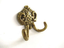 UpperDutch:Wall hook,Small Wall hook, Antique brass Coat hook, Towel hook, Kitchen hook, Solid brass.